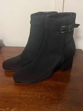 Unisa Black Buckle Ankle Boots size 8